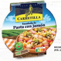 CAR ENSALADA PASTA CON JAMON 240Gr. 8p.