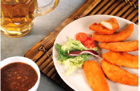 FIT FINGER POLLO MARINADO EMPANADO 1Kg. 3p.