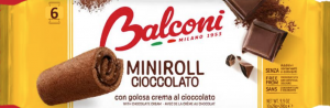 BAL MINI ROLLS CIOCCOLATO 6U. 180Gr. 20p.